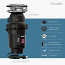 Moen GT33C Lite Series 1/3 Horsepower Continous Feed Garbage Disposal featuring Fast Track Technology, Power Cord Included by CozyNest Decor