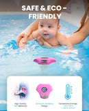 BALDR Pool Thermometer Floating Easy Read, IPX8 Waterproof, Solar Powered Digital Pool Thermometer with LCD Screen,Suitable for Swimming Pool/Hot Tub/Hot Spring/Aquarium (Purple) by GreenHaven Gardens