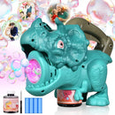 Dinosaur Bubble Machine with Colorful Lighting for Kids Automatic Handheld Dinosaur Bubble Toy 20000+ Big Bubbles Per Minute Bubbles Toy for Outdoor Parties Yard Fun Kids Gift Triceratops Blue by TinyTreasures Baby Boutique