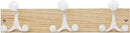 SKOLOO 17-Inch Natural Wood Coat Rack Wall Mount with 3 Triple Hooks - Ideal for Family Entrances, Classrooms, and Pet Supplies Storage - Perfect Coat Hooks for Wall by CozyNest Decor