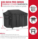 Unicook 28 Inch ProSeries Griddle Cover for Blackstone, Flat Top BBQ Grill Cover for Outdoor Grill, Heavy Duty Waterproof Cooking Station Protector with Sealed Seam, 60 Inch, Black by GreenHaven Gardens