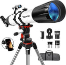 Dianfan Telescope,90mm Aperture 800mm Telescopes for Adults Astronomy,Portable Professional Refractor Telescope for Beginners,with Stainless Tripod & Phone Adapter,Carry Bag by TinyTreasures Baby Boutique