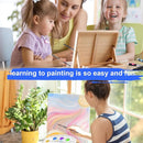 koseibal Acrylic Art Set with 18 Acrylic Paints, 8 Brushes, 4 Stretched Canvas, 1Wooden Easel, Etc, Premium Painting Supplies Kit for Students, Artists Kids, Adults, and Beginner. by TinyTreasures Baby Boutique