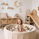 GOGOSO Balls for Ball Pit - Plastic Ball for Toddlers 1-3, Baby Kids Ball Pool Decoration 50 100 200 300 500 1000 (Grey+Coffee+ Beige+White, 1000 Balls) by TinyTreasures Baby Boutique