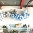 130pcs Gray Balloons Different Sizes 18" 12" 10" 5" Pastel Gray Balloons for Boys Girls Birthday Baby Shower Gender Reveal Wedding Decorations by CozyNest Decor