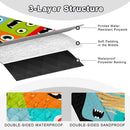 Extra Large Picnic Blanket Waterproof,80"x 80"Foldable Machine Washable Beach Blankets,Outdoor Blanket for 6-8 Adults,Picnic Mat Suitable for Indoor Crawling,Park Beach,Camping,Hiking,Travel (Face） by TinyTreasures Baby Boutique