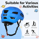 Toddler/Kids Bike Helmet, Adjustable and Multi-Sport, from Infant to Schoolchild, 2 Sizes by TinyTreasures Baby Boutique
