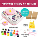 ROHSCE Ceramic Pottery Wheel Kit, Clay and Painting Set for Kids Creative Art Toys by TinyTreasures Baby Boutique