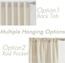 Joydeco Linen Curtains 72 Inch Length 2 Panels Set, Light Filtering Living Room Curtains (W52 x L72 Inch, Pistachio Shell) by CozyNest Decor