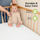 KeaBabies 2-Pack Organic Crib Sheets for Boys, Girls - 52x28 Fitted Crib Mattress Sheet Neutral, Breathable Jersey Cotton Cover for Baby Bed, Toddler Mattress, Soft & Cute Prints (Cloud) by TinyTreasures Baby Boutique