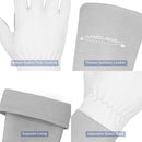 HANDLANDY Long Gardening Gloves for Men & Women, Thorn Proof Rose Pruning Gloves Leather Gauntlets Garden Glove Yard Work Glove (Medium, Grey) by GreenHaven Gardens