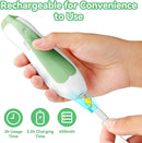 Baby Nail Trimmer Electric, 6 in 1 Rechargeable Baby Nail Clippers Manicure Set Grooming Kit for Toddler Infant or Adults (Green) by TinyTreasures Baby Boutique