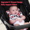KAKIBLIN Baby Travel Pillow,Baby Neck Pillows for Car Seat,Upgraded Baby Head Pillow,Toddler Head and Neck Baby Support Pillow for Car Seat, Pushchair,Travel (Grey Pot) by TinyTreasures Baby Boutique