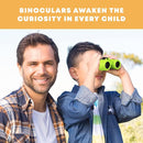 Promora Binoculars for Kids, Set with Magnifying Glass & Compass Purple - Perfect Toy for Little Boys and Girls, Kids Binoculars for 3-12 Years Boys and Girls Present for Toddler by TinyTreasures Baby Boutique