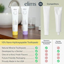 ELIMS Nano Hydroxyapatite Fluoride Free Toothpaste - Xylitol Remineralizing Toothpaste for Whitening Sensitive Teeth - SLS Free Orange Pineapple Mint Flavor for Adults & Kids 4oz by CozyNest Decor