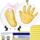 Baby Hand & Footprint Keepsake Kit - Personalized Handprint Footprint Ornament for Newborn Babies, New Mom Gifts, Baby Shower & Registry, Nursery Picture Frame, Pet Paw Print Ornament by TinyTreasures Baby Boutique