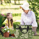 Spring Leaves Gardening Tool Bag,Heavy Duty Garden Tote Bag,Portable Oxford Gardening Storage Basket Organizer Handbag with Pockets Handle,Hand Tools Gifts for Outdoor Garden Lawn Yard by GreenHaven Gardens