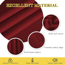 NICETOWN Blackout Curtains for Doorway 78 inches Long, Grommet Privacy Door Curtains Room Darkening Thermal Drapes for Bedroom/Christmas Day, Burgundy Red, 2 Panels, W52 x L78 by TinyTreasures Baby Boutique