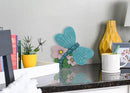 NAT & Jules Animal Character Shaped Dimensional Indoor Outdoor 11 inch Cast Resin Decorative Garden Stepping Stone, Patio, Walkway Sculpture Yard Art, Teal Blue Dragonfly by CozyNest Decor