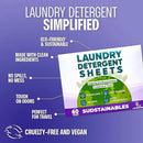 Sudstainables Laundry Detergent Sheets (60 Loads) – Eco-Friendly, Zero Waste, Plastic-Free Laundry Washing Machines Soap Sheets; Dissolvable, Space-Saving Strips for Travel (Lavender) by CozyNest Decor