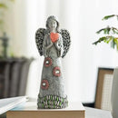 Solar Angel Statue - Garden Sculpture with Resin Decor for Patio, Lawn, Yard, Porch - Housewarming Gift, 10.03" by GreenHaven Gardens