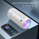 Ortizan Portable Bluetooth Speaker: IPX7 Waterproof, 24W Loud Sound, Deep Bass, Bluetooth 5.3, LED Lights, Wireless Stereo Pairing, 30H Playtime, for Home/Outdoor/Party/Beach, Birthday Gift (White) by TinyTreasures Baby Boutique
