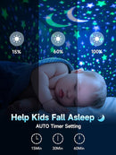 One Fire Star Projector Night Light for Kids Room, Bluetooth Speaker+Remote, 48 Lighting Cool Star Light Projector, Kids Room Decor, Christmas Gifts by TinyTreasures Baby Boutique