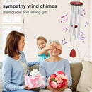 Large Aluminium Wind Chimes Outside, Soothing Melodic Memorial Sympathy Wind Chime, Suitable Outdoor Garden Decor, Gift for Mom Women Neighbors (Silver Wind Chimes-36) by CozyNest Decor