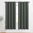 NICETOWN Blackout Curtains 72 inch Length 2 Panels Set - Grommet Thermal Insulated Room Darkening Solid Drapes Sound & Light Blocking for Bedroom/Living Room, Dark Mallard, W52 x L72 by TinyTreasures Baby Boutique