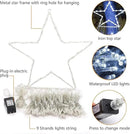 Christmas Decoration Lights, Outdoor Christmas String Lights 320 LED 11.5 Ft Waterfall Tree Lights with Big Star Topper 8 Light Modes for Christmas New Year Holiday Garden Yard Indoor Outdoor Decor by GreenHaven Gardens
