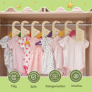 16Pcs Baby Closet Dividers Cute Baby Clothes Organizer Double Face Baby Closet Organizer for Clothes Organizer Wooden Baby Closet Dividers for Infant to Toddler by TinyTreasures Baby Boutique