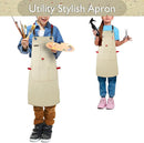 Kids Art Aprons for Painting, Gardening, Cooking, Multiple Pockets, Kids Smock for Boys & Girls, Waterproof (Age6-12) by TinyTreasures Baby Boutique