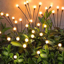 Solar Garden Lights,Solar Firefly Lights,8 Pack 64 Heads Solar Lights Outdoor Decorative,Sway by Wind, High Flexibility Iron Wire & Heavy Bulb Base,Yard Patio Pathway Lawn by CozyNest Decor