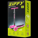 ZIFFY 3-Wheel Light-Up Kids Scooter, Kids Balance Scooter for Boys Girls with 20 Dynamic LED Lights, 4 Adjustable Height, Lean-to-Steer Design with Anti-Slip Wide Surface for Stability - Up to 110LBS by TinyTreasures Baby Boutique
