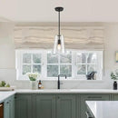 Black Big Pendant Lights Kitchen Island - Clear Glass Pendant Light Fixture Multiple Stems Rods 3 Units 12 Inch 3 Units 4 Inch (2 Pack Black Downrod Pendant with 7.5in W 9.5in H Shade) by CozyNest Decor