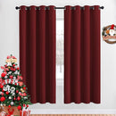 NICETOWN Blackout Curtain Panels Grommet - Home Decorations Thermal Insulated Solid Grommet Top Blackout Living Room Drapes (Burgundy Red, 1 Pair, 52 x 72-Inch) by TinyTreasures Baby Boutique