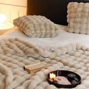 UKELER Camel Fleece Throw Blanket for Couch Faux Fur Throw Blanket Fluffy Blankets and Throws for Bed, Sofa, Office, Camping Cozy Plush Warm Thick Velvet Bed Blanket for Women, Men 60''x80'' by CozyNest Decor