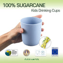 SUGARCANE Kids Cups 10 oz - 5 Pack, USDA & LFGB Certified Toddler Cups - BPA Free - Dishwasher Safe, Reusable, Unbreakable - Multi by TinyTreasures Baby Boutique