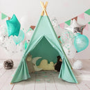 Teepee Tent for Kids-Portable Children Play Tent Indoor Outdoor (Green) by TinyTreasures Baby Boutique