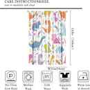 Cartoon Dinosaur Curtains for Kids Boys Girls Home Decor Childish Cute Dino Animals Print Pattern Rod Pocket Blackout Window Drapes for Nursery Baby Bedroom Playroom W21xL63in 2 Panels by TinyTreasures Baby Boutique
