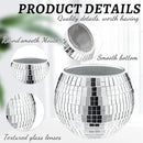 2 Pcs Disco Ball Vase, 5 x 6 Inch Mirrored Disco Ball Planters Perfect for Decorative Living Room, Bedroom, Dining Table, Wedding, Party, Birthday by GreenHaven Gardens