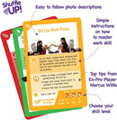 Shuffle Up Tennis Card Games - 70+ Fun & Active Skills Cards for Kids, Fitness Cards Develop Fundamentals, Stamina & Strength, Easy to Play for Kids | Multiple Skill Level Cards Include 2 Dices by TinyTreasures Baby Boutique