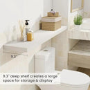 Fun Memories 48 Inch Deep Floating Shelves for Wall, 2 Pack of Long Wall Mounted Wood Shelves with Invisible Brackets for Bathroom, Bedroom, Living Room, Kitchen Decor and Storage, White by CozyNest Decor