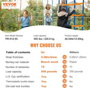 VEVOR Ninja Warrior Obstacle Course for Kids, 2 x 65 ft Weatherproof Slacklines, 500lbs Weight Capacity Monkey Line, Outdoor Playset Equipment, Backyard Toys Training Equipment Set with 12 Obstacles by TinyTreasures Baby Boutique
