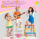 Karaoke Machine for Kids, Toys for 3-12 Years Old Girls Gifts, Kids Karaoke Microphone Machine Toy, Best Fun Christmas Birthday Gifts for 5 6 7 8 9 10 11 Years Teens Girl Boys Rose 2 Mic by TinyTreasures Baby Boutique