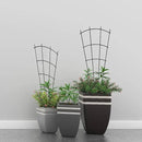 4 Pack 32'' Indoor Plant Trellis for Potted Plants Climbing Outdoor Metal Garden Trellis Houseplants Flowers Vine Ivy,Fan Shape, Black by GreenHaven Gardens