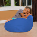 Posh Creations Bean Bag Chair for Kids, Teens, and Adults Includes Removable and Machine Washable Cover, Solid Royal Blue, 27in - Medium by TinyTreasures Baby Boutique