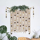 Jishi Pom Pom Garland Boho Party Decorations, 3-Pack Brown Khaki Beige Felt Ball Garland Cute Pastel Rainbow Pompom Strings, Christmas Birthday Wedding Rustic Boho Home Decor Supplies, Xmas Tree Decor by CozyNest Decor