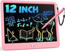 Bravokids 12 Inch LCD Writing Tablet for 3 Year Olds - Electronic Drawing Pad and Doodle Board as Educational Birthday Gifts for Girls and Boys (Pink) by TinyTreasures Baby Boutique