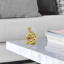 Bookshelf Decor Thinker Statue - Abstract Style Thinker Sculptures Modern Aesthetic Figurine Decoration Statues for Home Decor-Zuo Si-Gold by CozyNest Decor